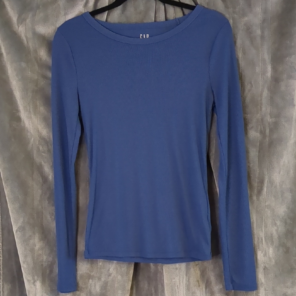 GAP Classic Blue Long Sleeve Tee